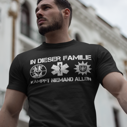 Feuerwehr Polizei Rettung THW T-Shirt – Einsatzkräfte Zusammenhalt Design