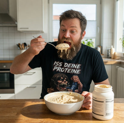 Iss deine Proteine Attack on Titan Merz - Herren T-Shirt