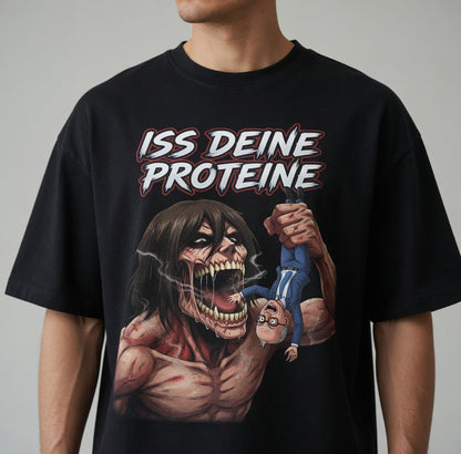 Iss deine Proteine Attack on Titan Merz - Jack and Jones Oversize T-Shirt