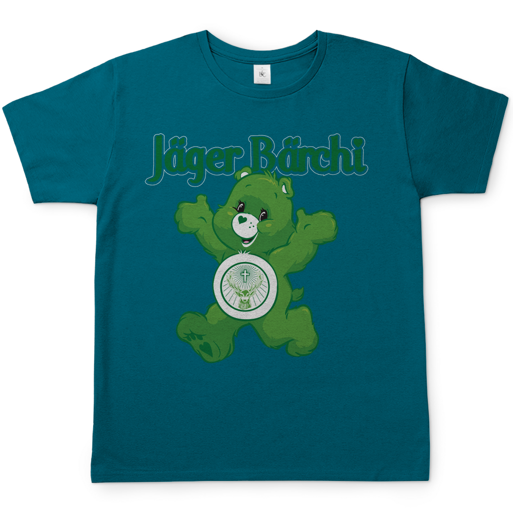 Jäger Bärchi Glücksbärchi Herren Shirt in Diva Blau