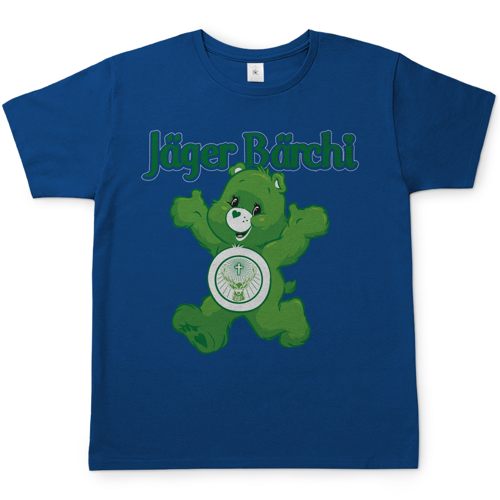 Jäger Bärchi Glücksbärchi Herren Shirt in Royal Blau