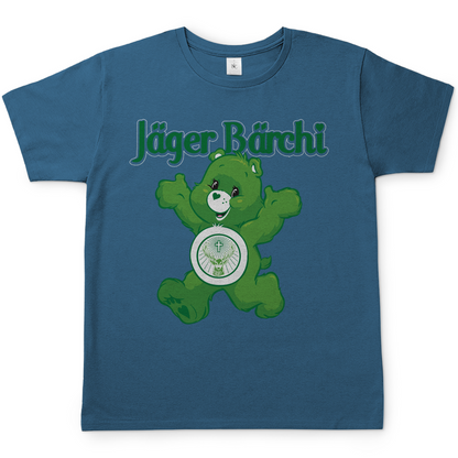 Jäger Bärchi Glücksbärchi Herren Shirt in Stein Blau