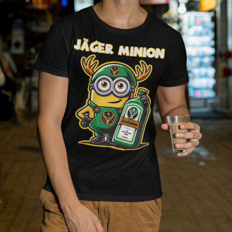Jäger Minion Herren Shirt mit Model