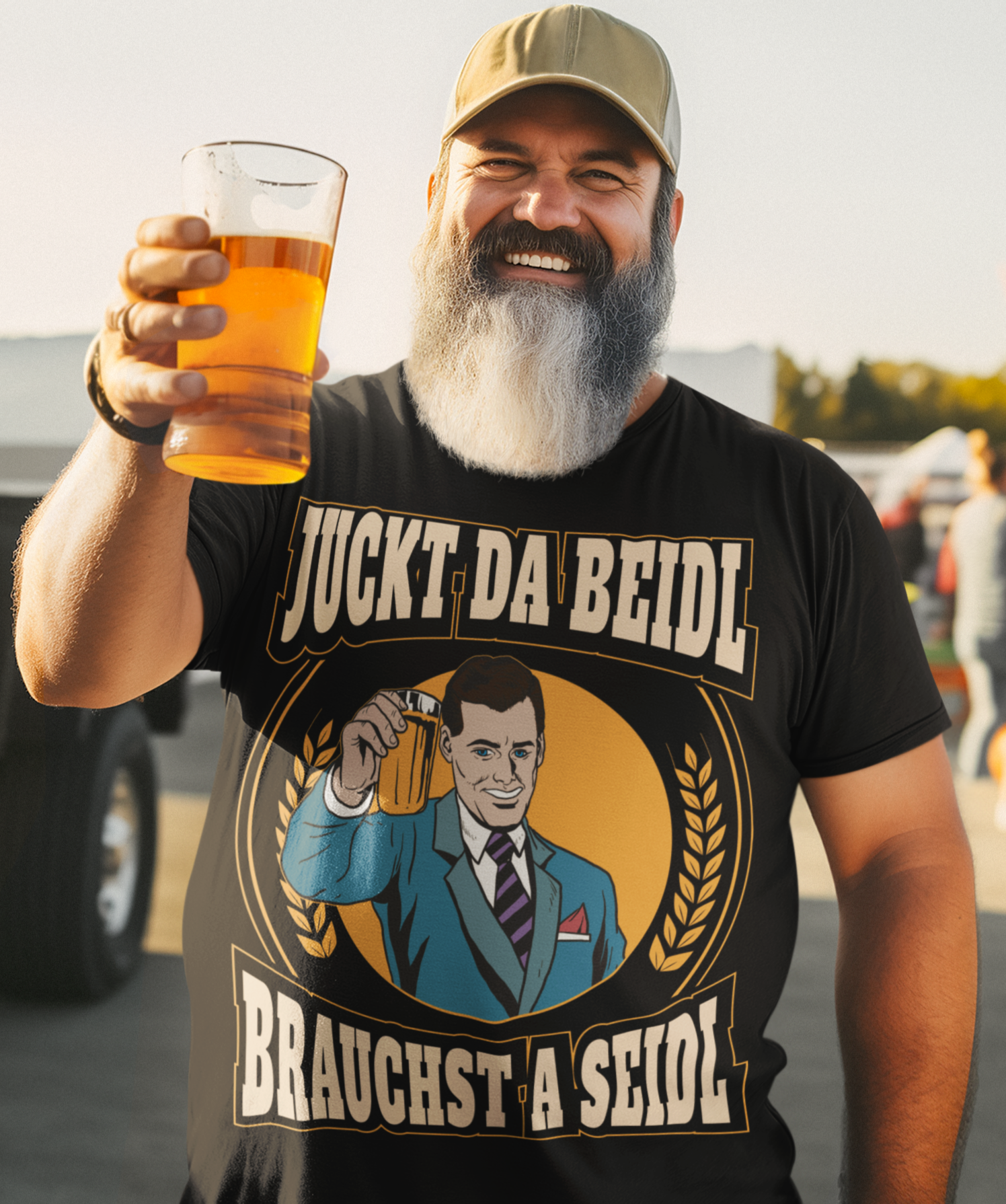 Juckt da Beidl brauchst a Seidl - Herren Premium Bio T-Shirt