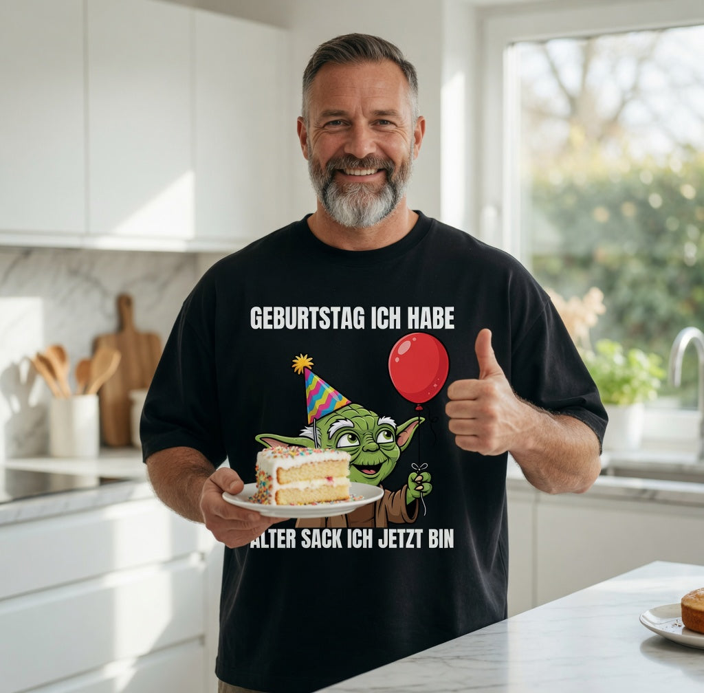 Geburtstag ich habe alter Sack ich jetzt bin Meister Yoda - Jack and Jones Oversize T-Shirt