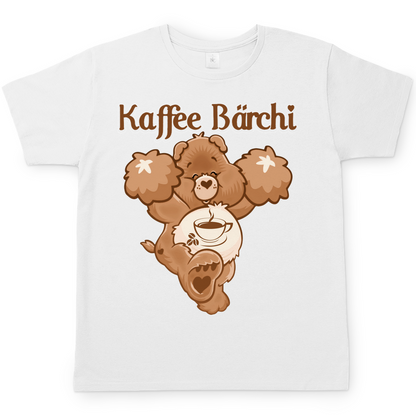 Kaffee Glücksbärchi Herren Shirt in weiß