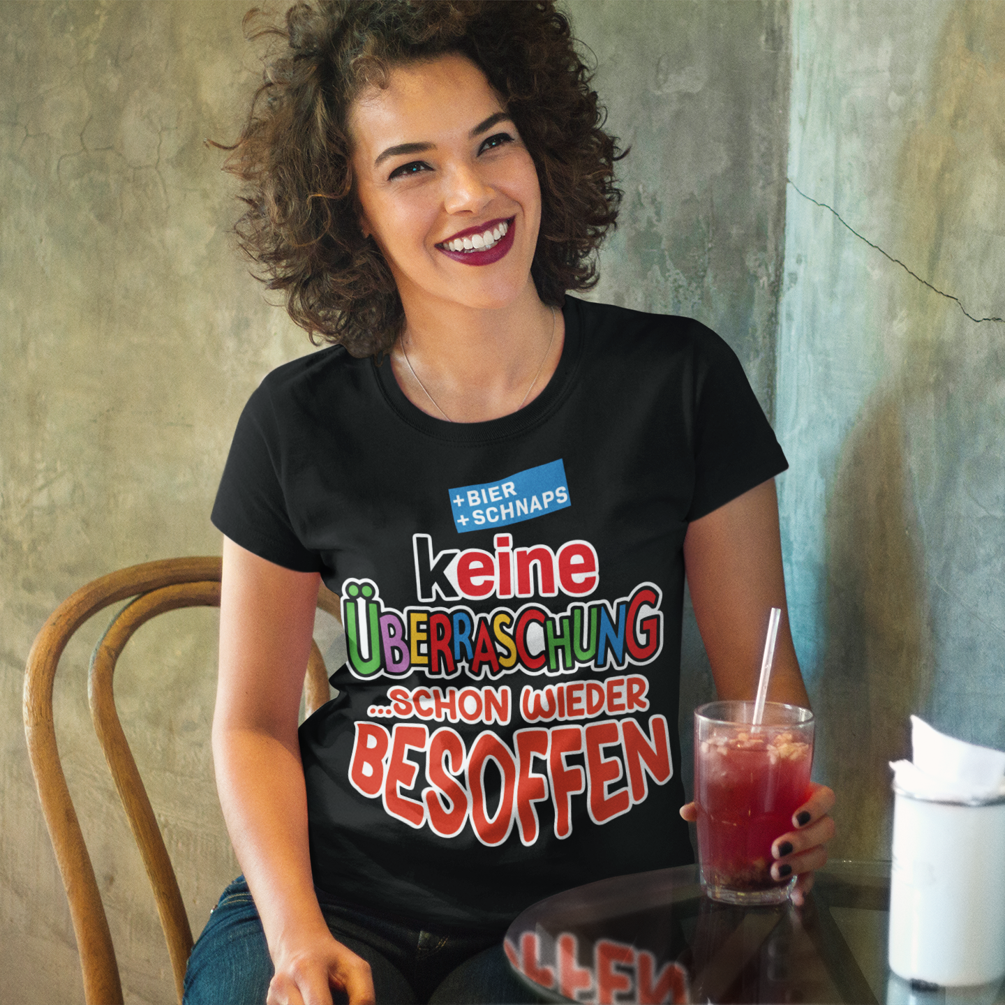 Keine Überraschung - schon wieder besoffen - Damen Premium Bio T-Shirt