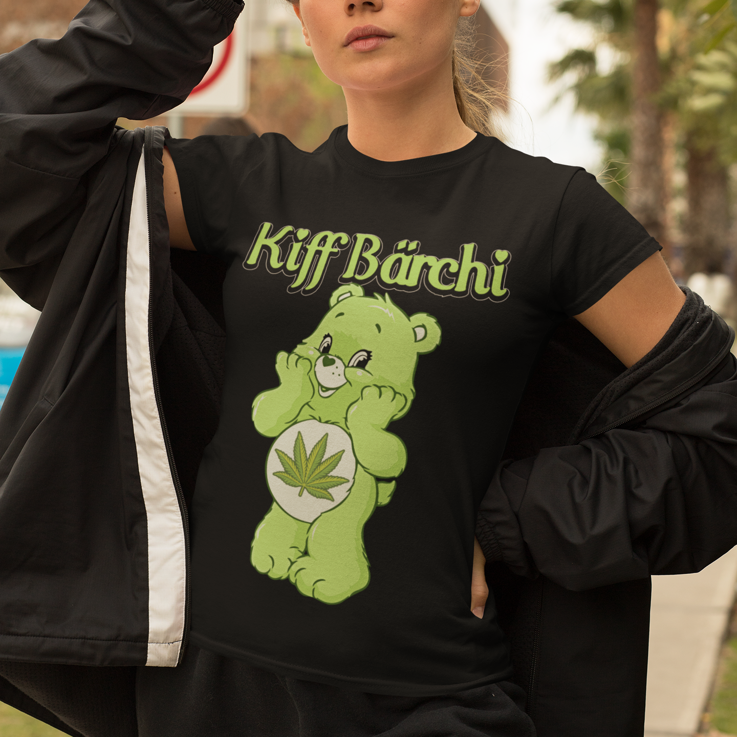 Kiff Bärchi - Glücksbärchi - Damen Premium Bio T-Shirt