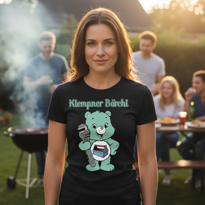Klempner Bärchi - Glücksbärchi - Damen Premium Bio T-Shirt