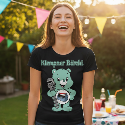 Klempner Bärchi - Glücksbärchi - Damen Premium Bio T-Shirt