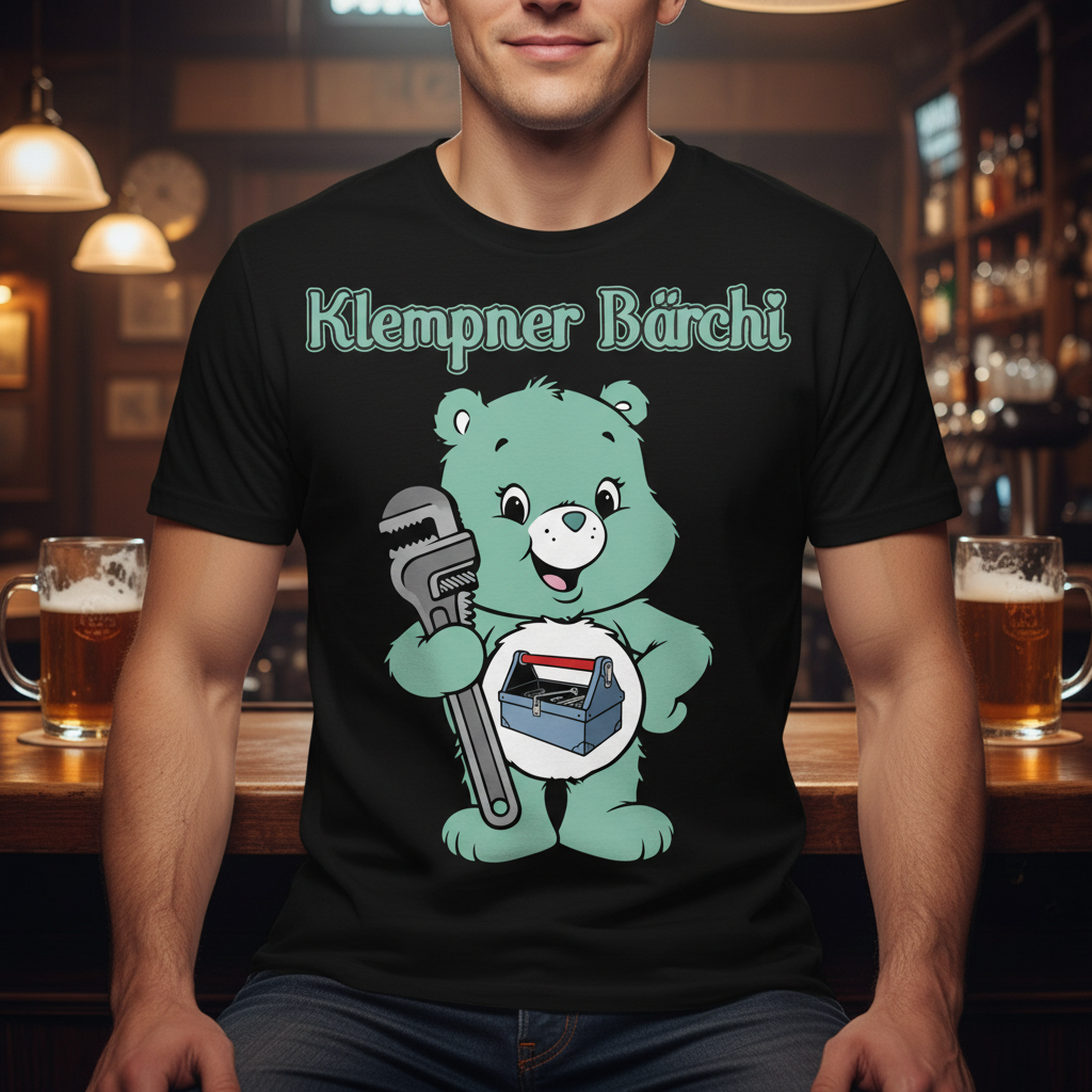 Klempner Bärchi - Glücksbärchi - Herren T-Shirt
