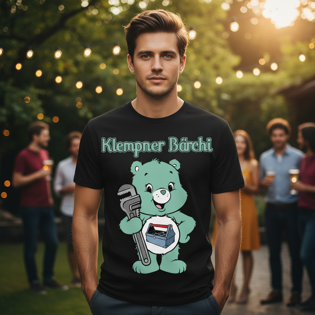Klempner Bärchi - Glücksbärchi - Herren T-Shirt