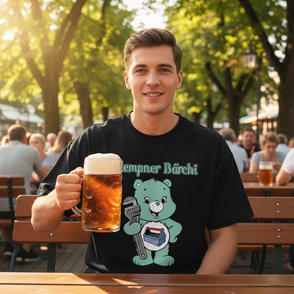 Klempner Bärchi - Glücksbärchi - Jack and Jones Oversize T-Shirt