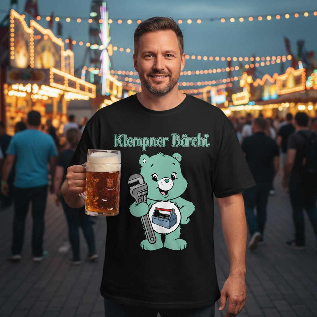 Klempner Bärchi - Glücksbärchi - Jack and Jones Oversize T-Shirt