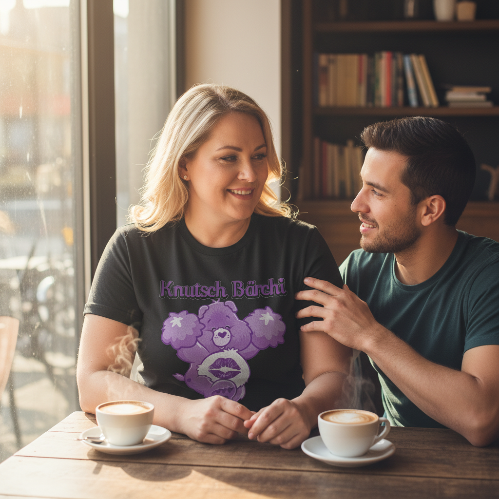 Knutsch Bärchi - Glücksbärchi - Damen Premium Bio T-Shirt
