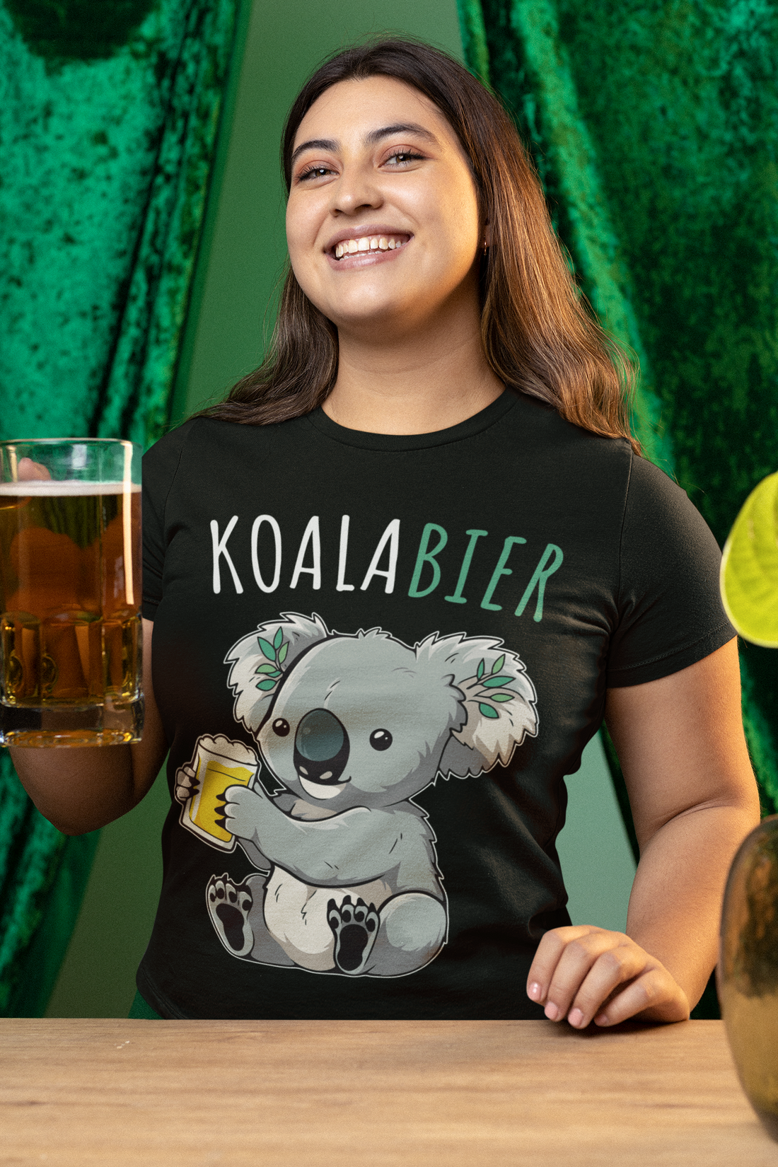 Koalabier Koala Koalabär mit Bier - Damen Premium Bio T-Shirt