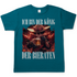 König der Bieraten Herren Shirt mit One Piece Ruffy in Diva Blau