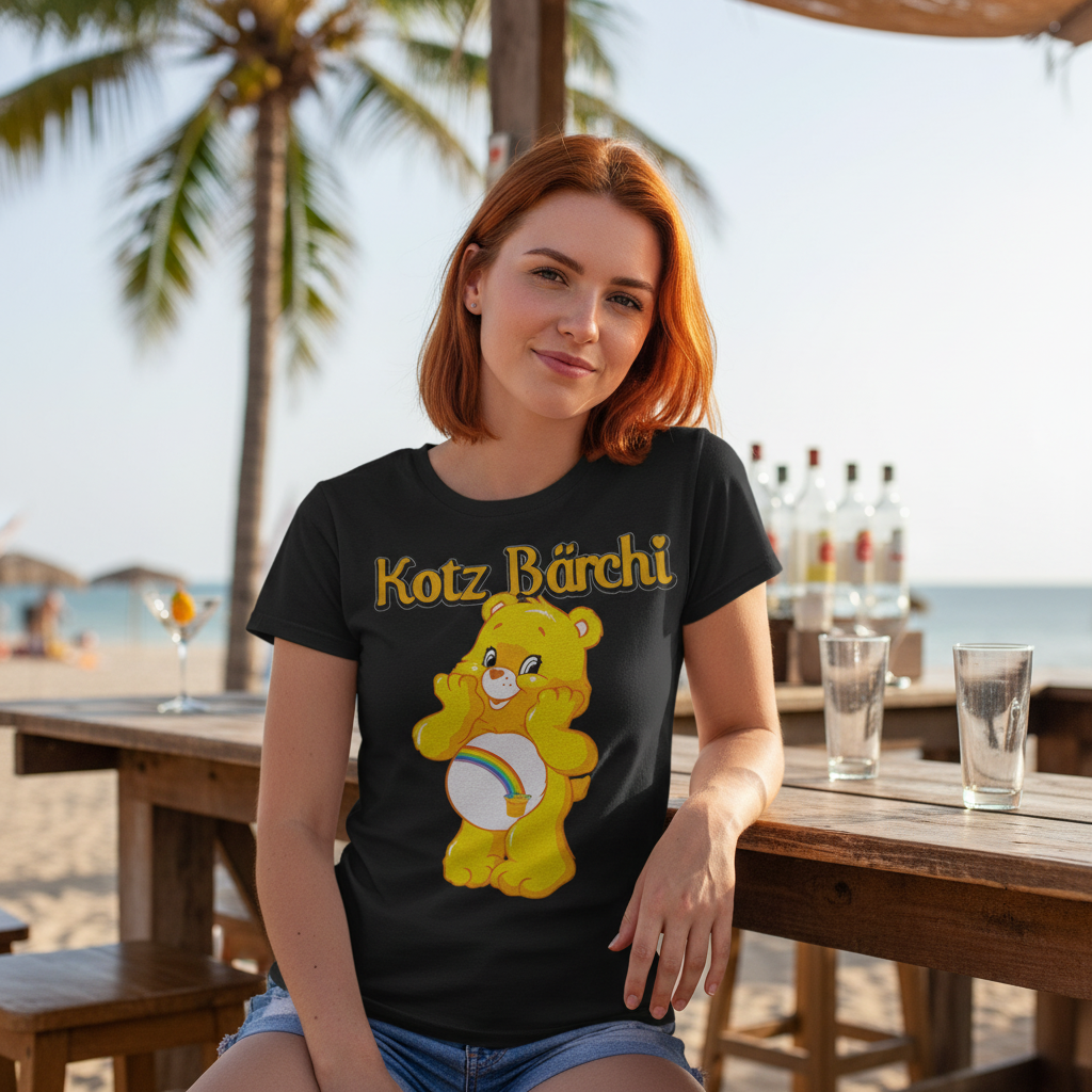 Kotz Bärchi - Glücksbärchi - Damen Premium Bio T-Shirt