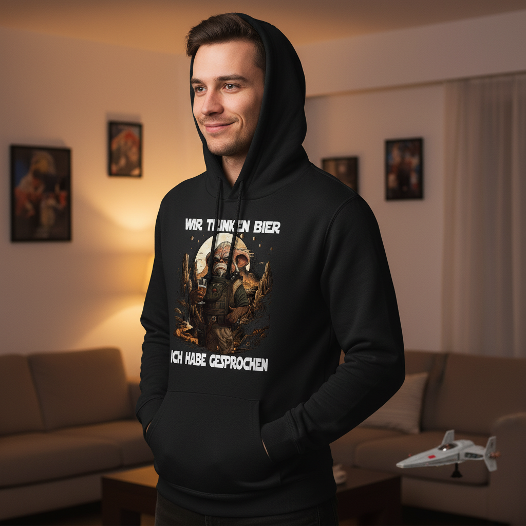 Wir trinken Bier ich habe gesprochen - Mandalorian - Unisex Hoodie
