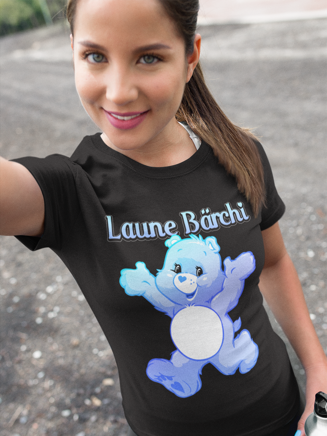 Laune Bärchi Glücksbärchi - Damen Premium Bio T-Shirt