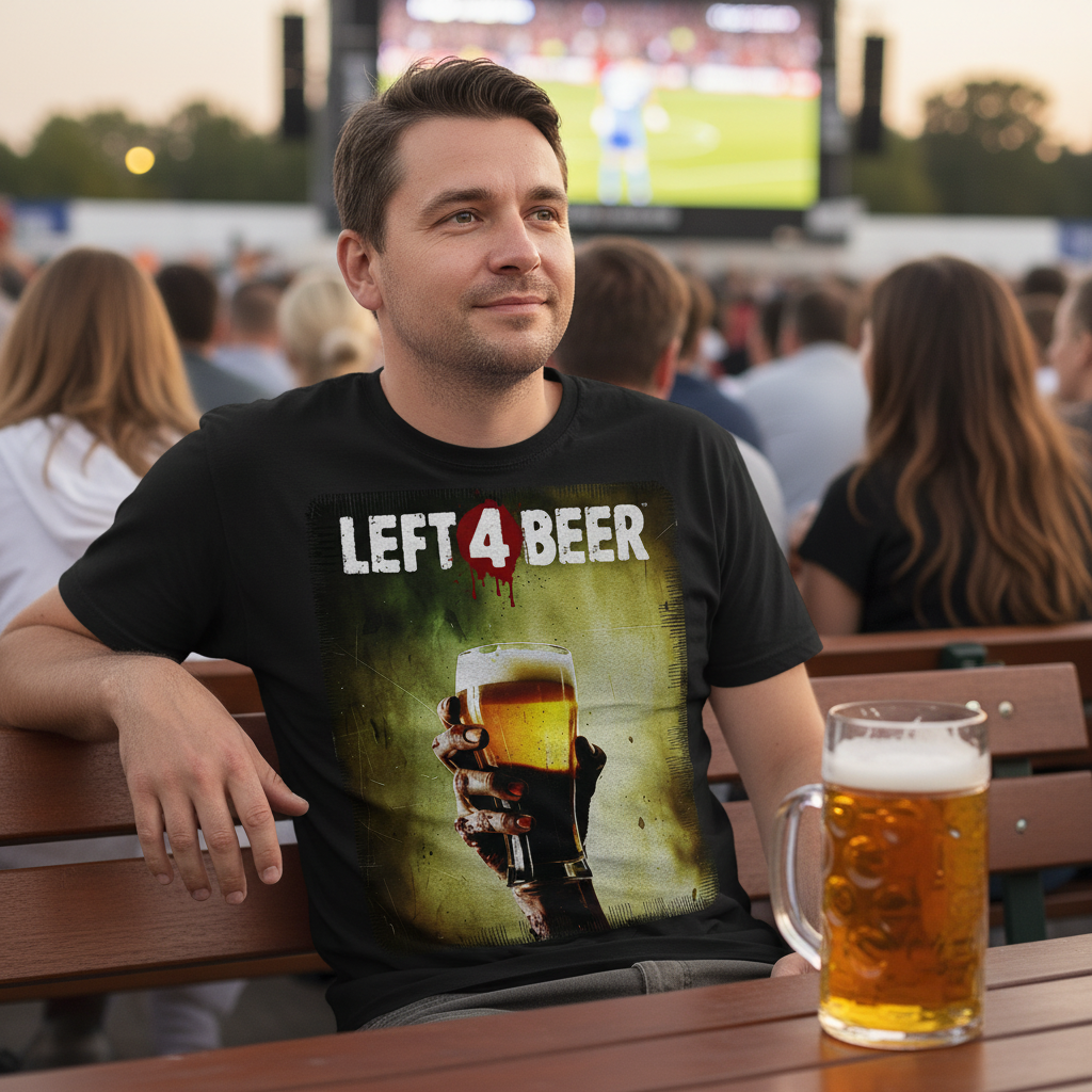 Left 4 Beer Left 4 Dead - Herren T-Shirt