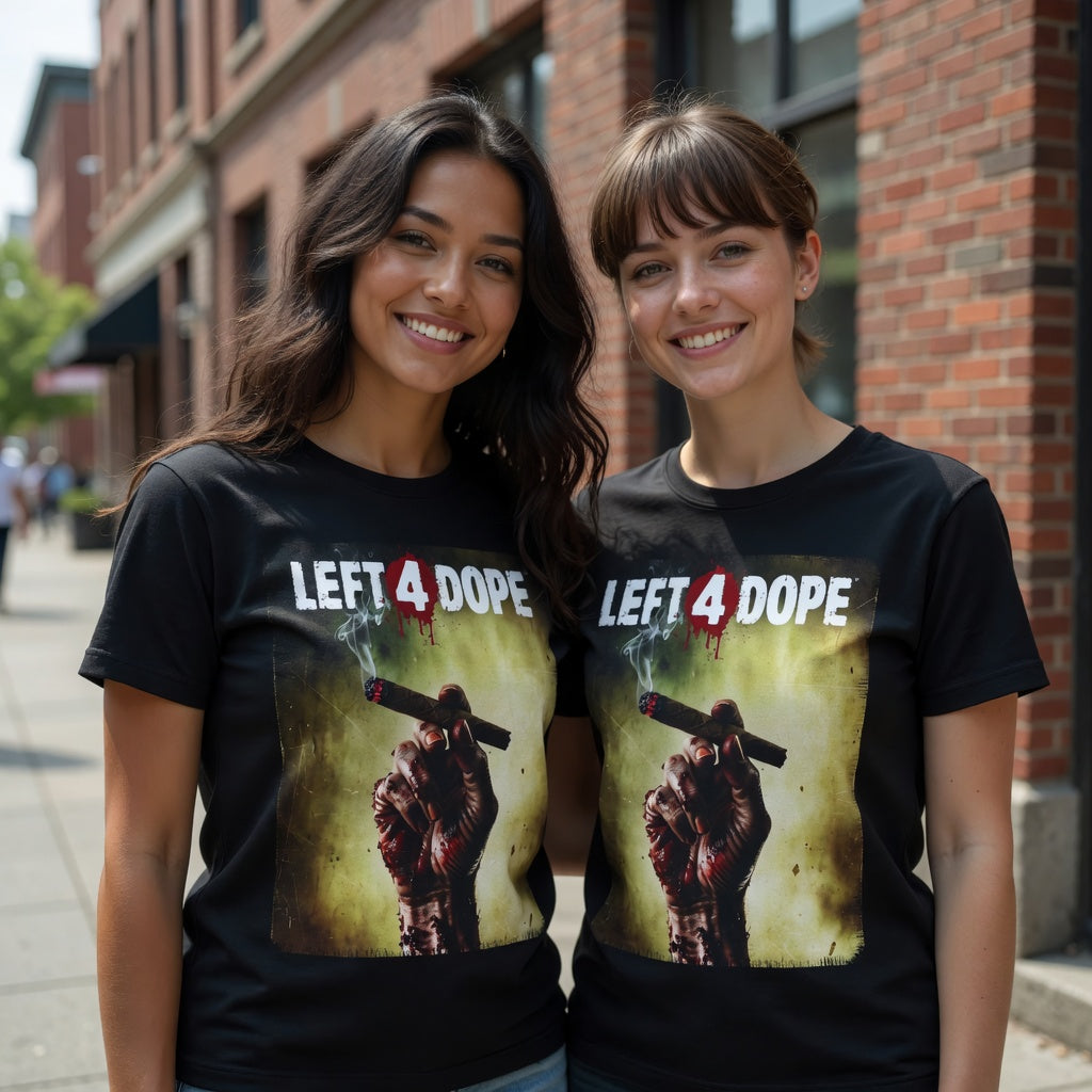 Left 4 Dope Left 4 Dead Zombie Joint Weed - Damen Premium Bio T-Shirt