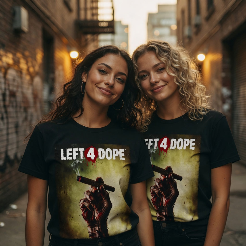 Left 4 Dope Left 4 Dead Zombie Joint Weed - Damen T-Shirt