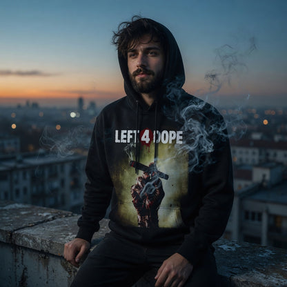 Left 4 Dope Left 4 Dead Zombie Joint Weed - Herren Premium Bio Hoodie