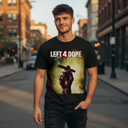 Left 4 Dope Left 4 Dead Zombie Joint Weed - Herren Premium Bio T-Shirt