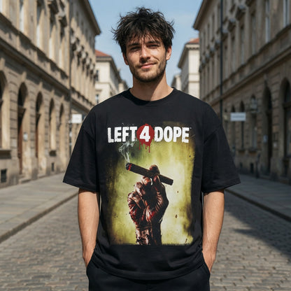 Left 4 Dope Left 4 Dead Zombie Joint Weed - Jack and Jones Oversize T-Shirt