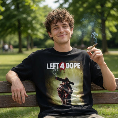 Left 4 Dope Left 4 Dead Zombie Joint Weed - Jack and Jones Oversize T-Shirt