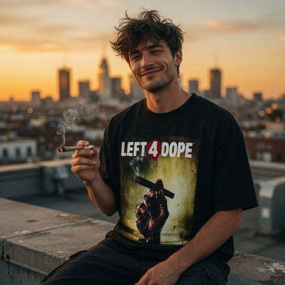 Left 4 Dope Left 4 Dead Zombie Joint Weed - Jack and Jones Oversize T-Shirt