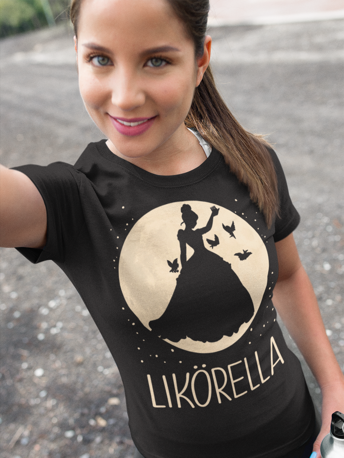 Likörella Cinderella Mond Prinzessin - Damen Premium Bio T-Shirt