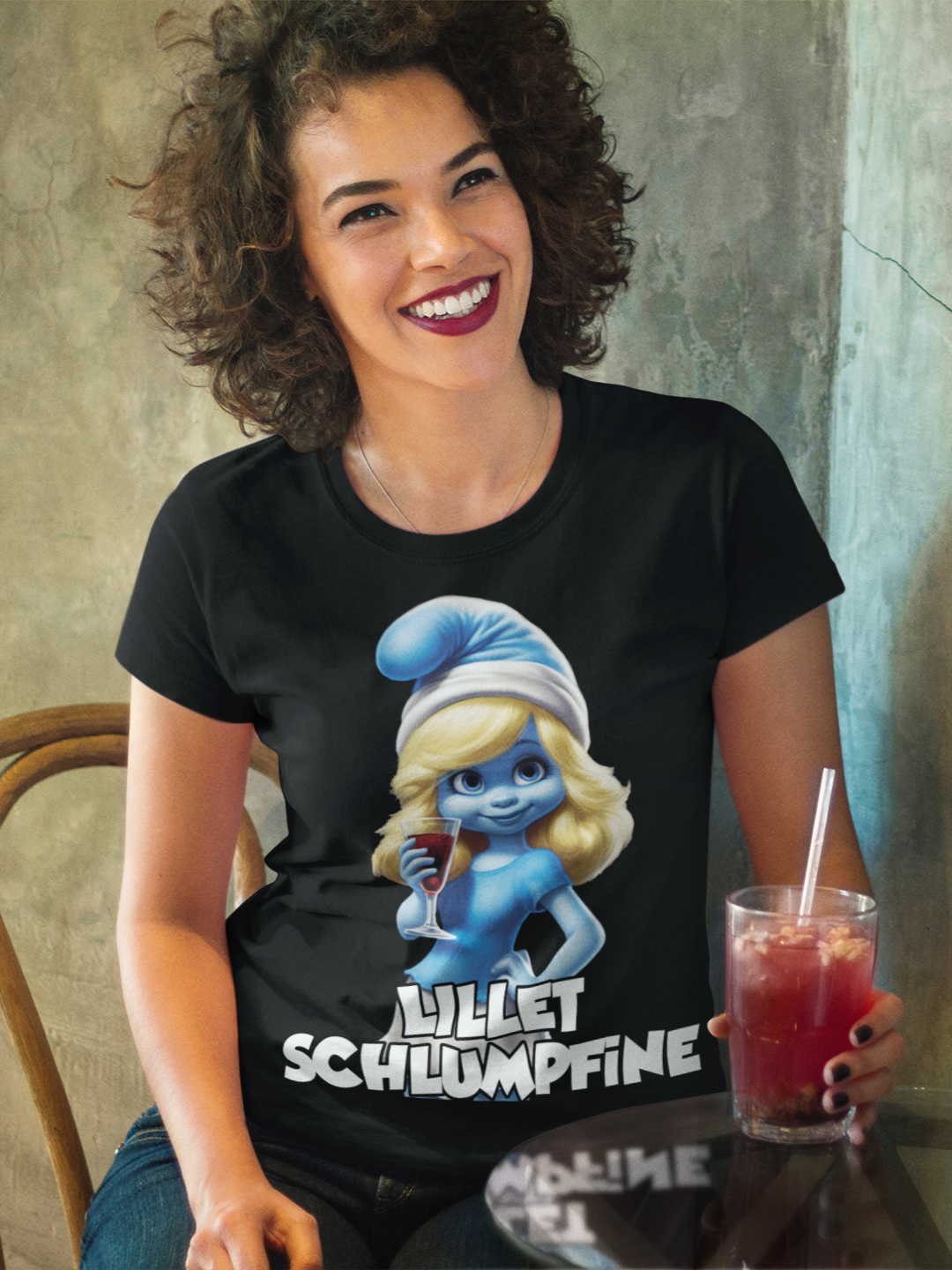 Lillet Schlumpfine Schlumpf - Damen Premium Bio T-Shirt