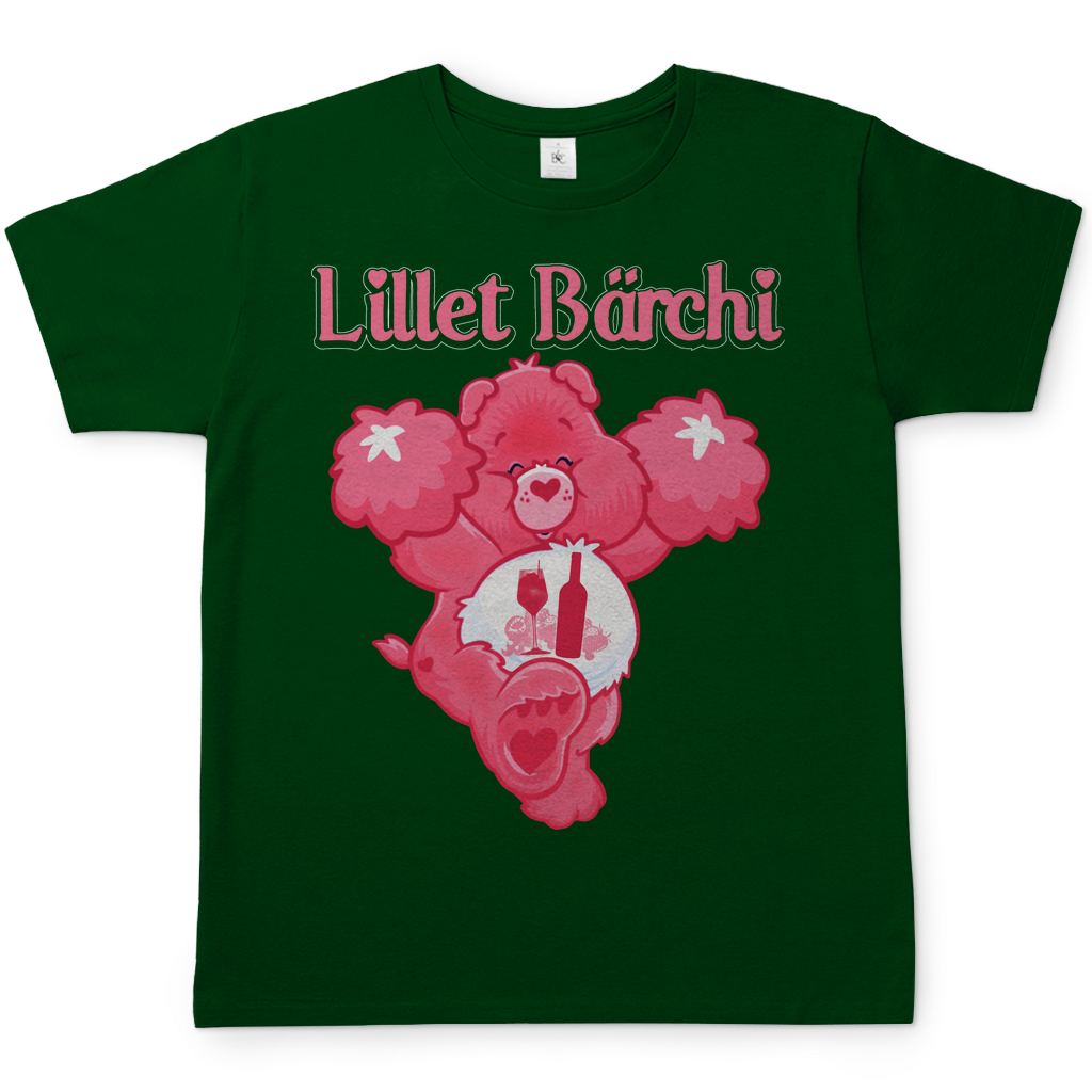 Lillet Bärchi Glücksbärchi Herren Shirt in Bottle Grün