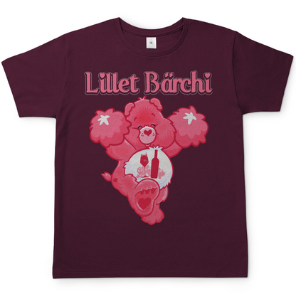 Lillet Bärchi Glücksbärchi Herren Shirt in Burgundy Rot