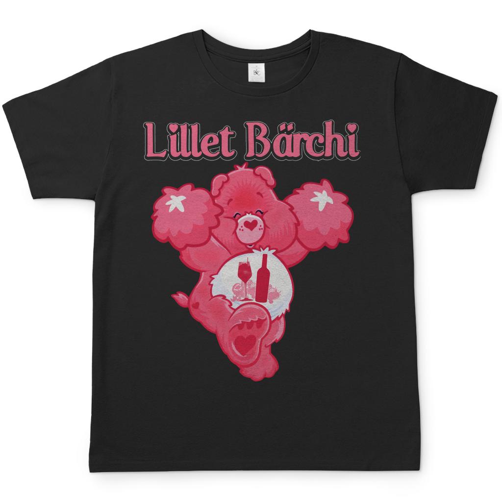 Lillet Bärchi Glücksbärchi Herren Shirt in Schwarz