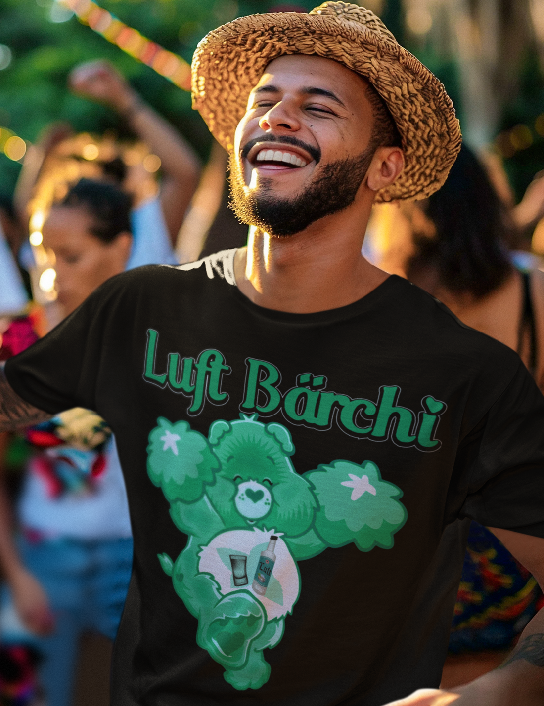 Luft Bärchi Glücksbärchi - Herren Premium Bio T-Shirt