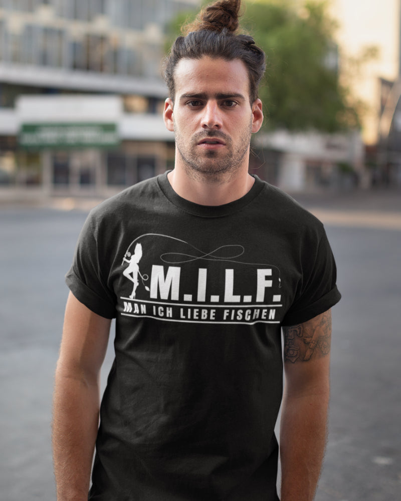 MILF Man ich liebe Fischen – Lustiges Angler Funshirt für Männer