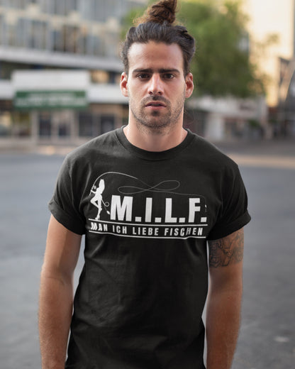MILF Man ich liebe Fischen – Lustiges Angler Funshirt für Männer