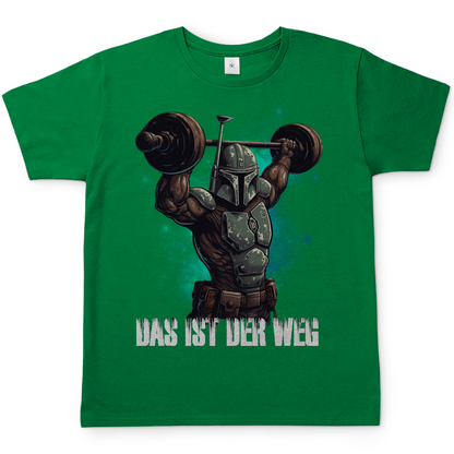 Mandalorianer Gym Herren Shirt in Kelly Grün