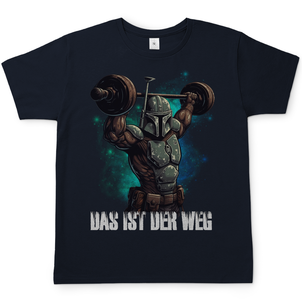 Mandalorianer Gym Herren Shirt in Navy Blau
