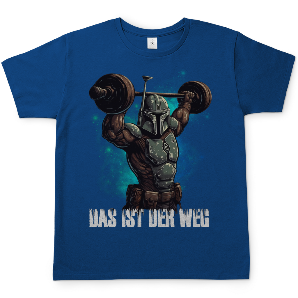 Mandalorianer Gym Herren Shirt in Royal Blau