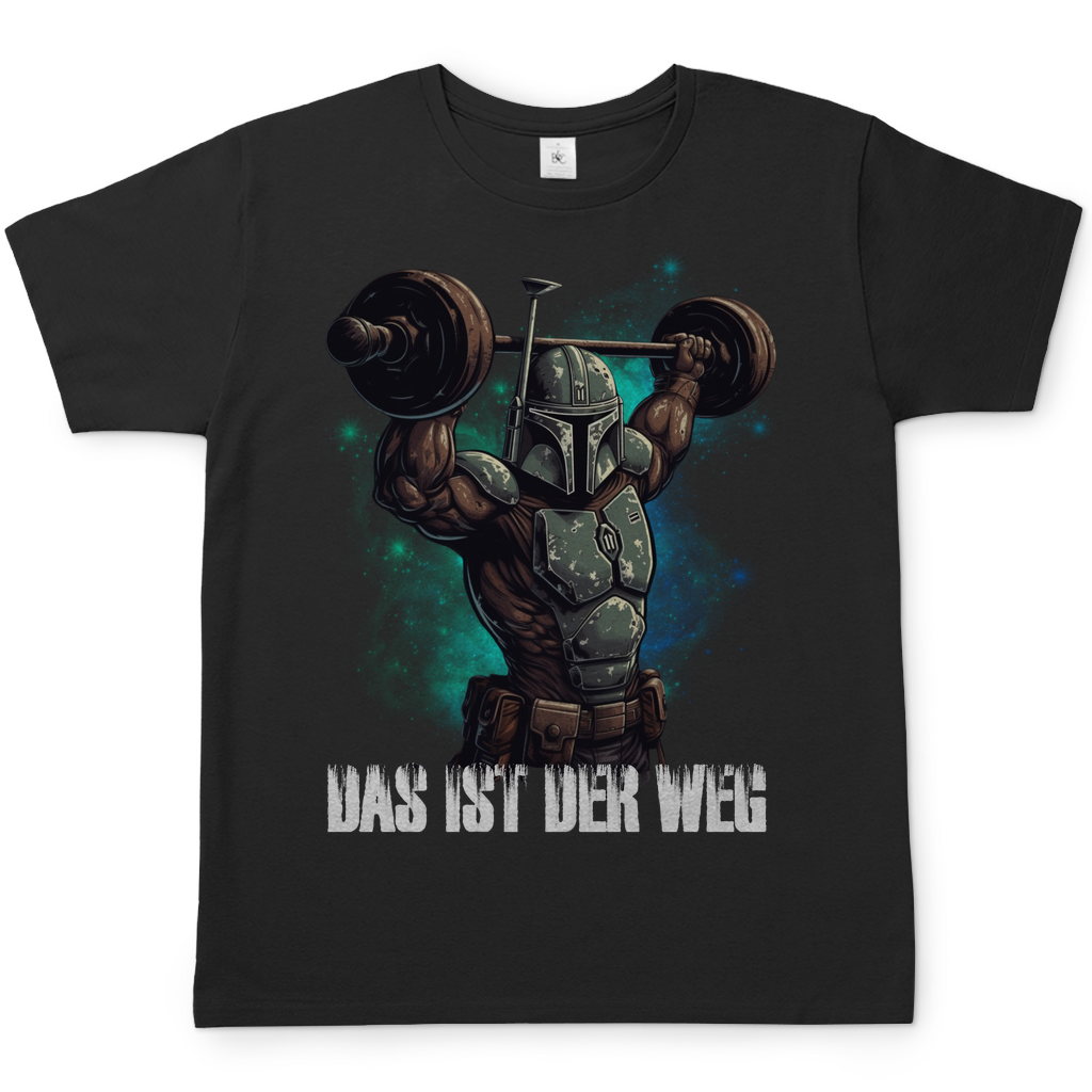 Mandalorianer Gym Herren Shirt in Schwarz