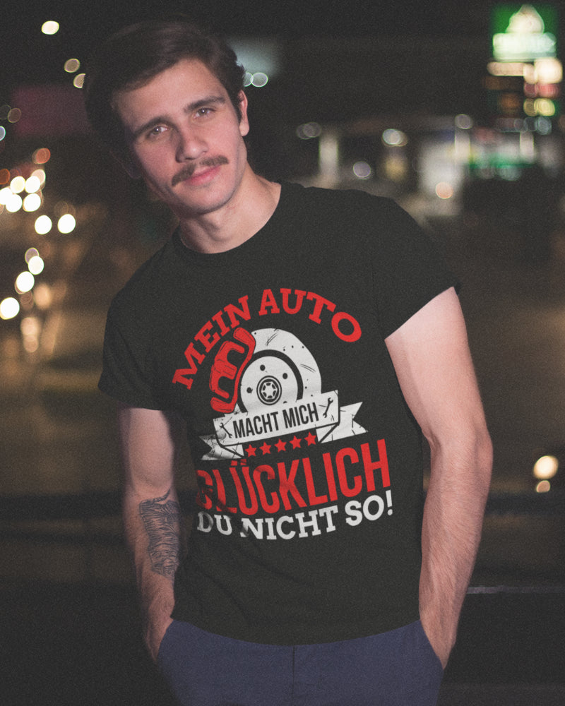 Auto Shirt Männer – Macht mich glücklich du nicht so – Schrauber Geschenk