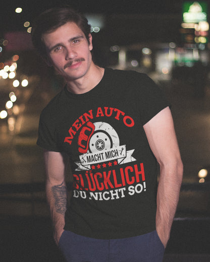 Auto Shirt Männer – Macht mich glücklich du nicht so – Schrauber Geschenk