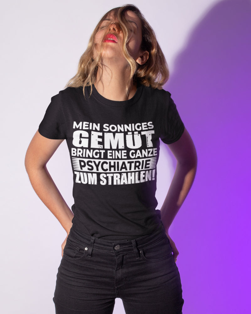 Lustiges Damen T-Shirt – Psychiatrie Spruch mit Ironie &amp; Humor für Frauen