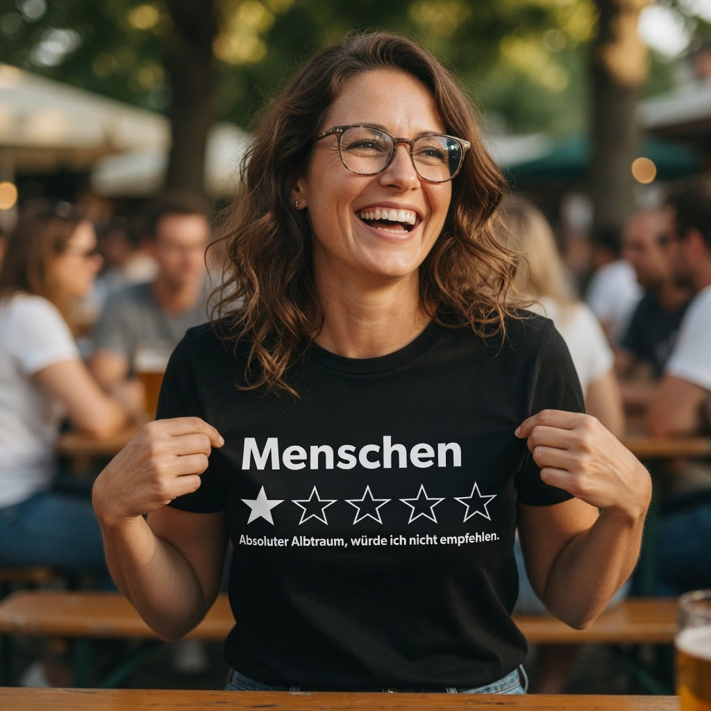 Menschen absoluter Albtraum würde ich nicht empfehlen - Damen Premium Bio T-Shirt