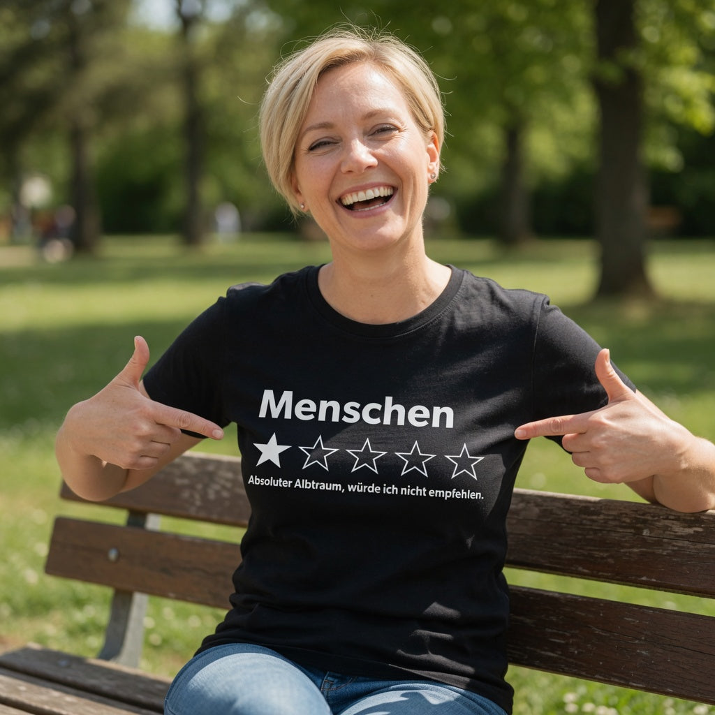 Menschen absoluter Albtraum würde ich nicht empfehlen - Damen Premium Bio T-Shirt