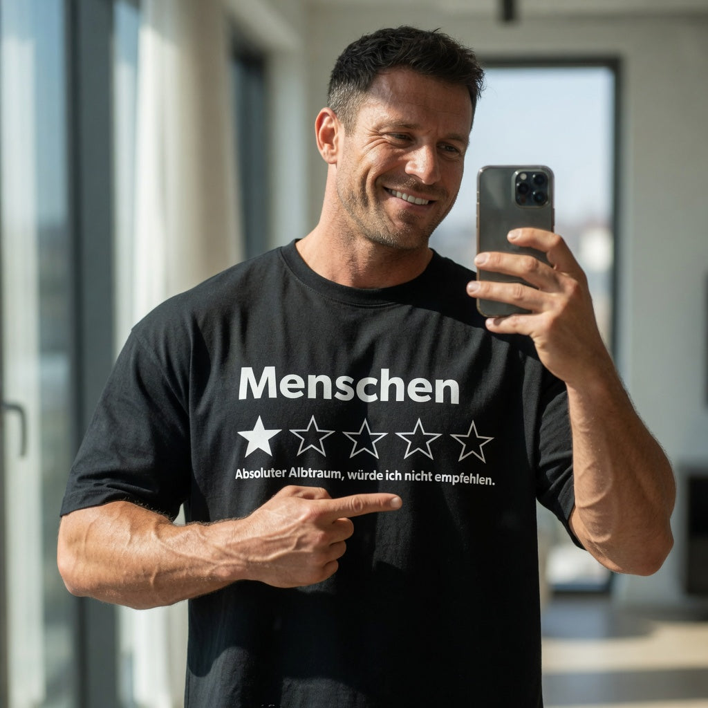 Menschen absoluter Albtraum würde ich nicht empfehlen - Jack and Jones Oversize T-Shirt